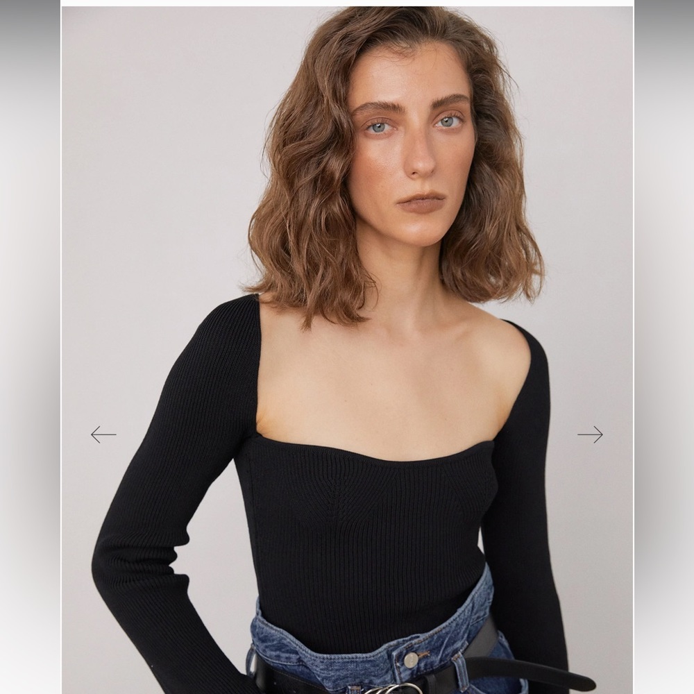 Source Unknown Black Ribbed Longsleeve - image 4